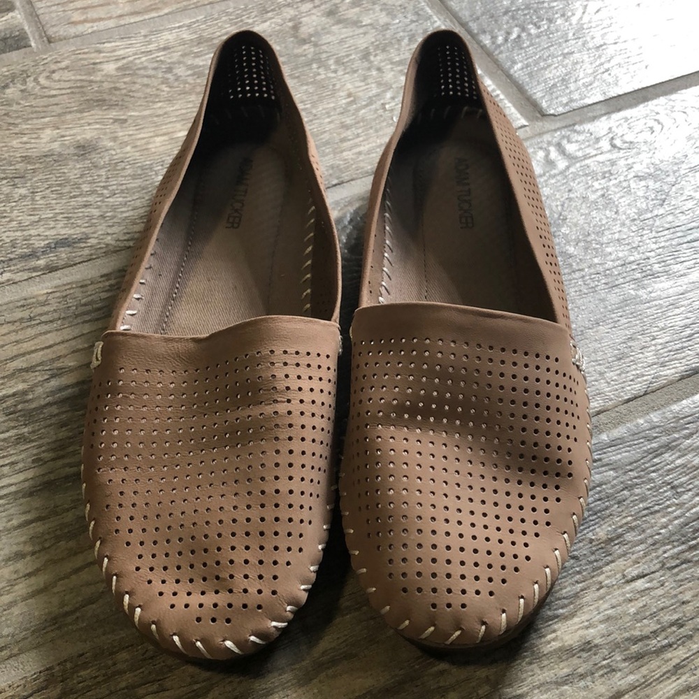 Adam Tucker perforated slip ons Size 8.5